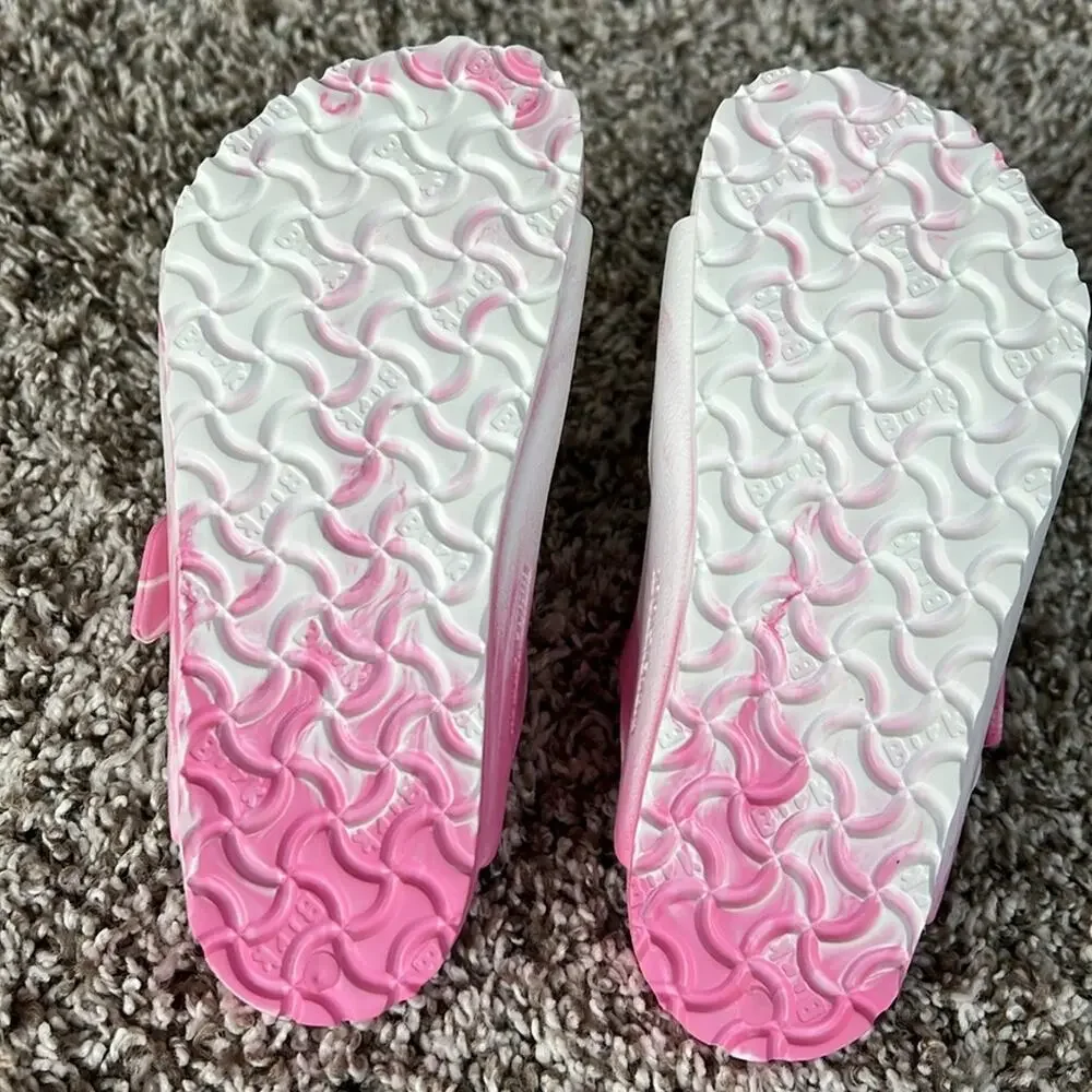 Birkenstock Kids Arizona EVA Sandals in Multi Pink White Tie Dye